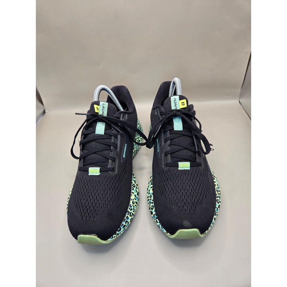 Brooks Launch 8 Shoes Women's 8 Black Leopard Cheetah Running Athletic Sneakers - Picture 2 of 9